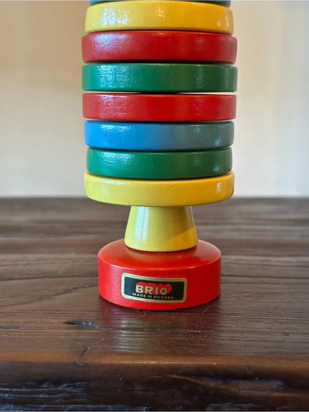 Vintage Brio Wood Stackable Toy